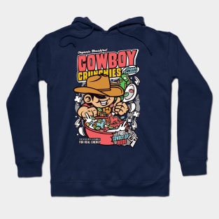 Retro Cereal Box Cowboy Crunchies // Junk Food Nostalgia // Cereal Lover Hoodie